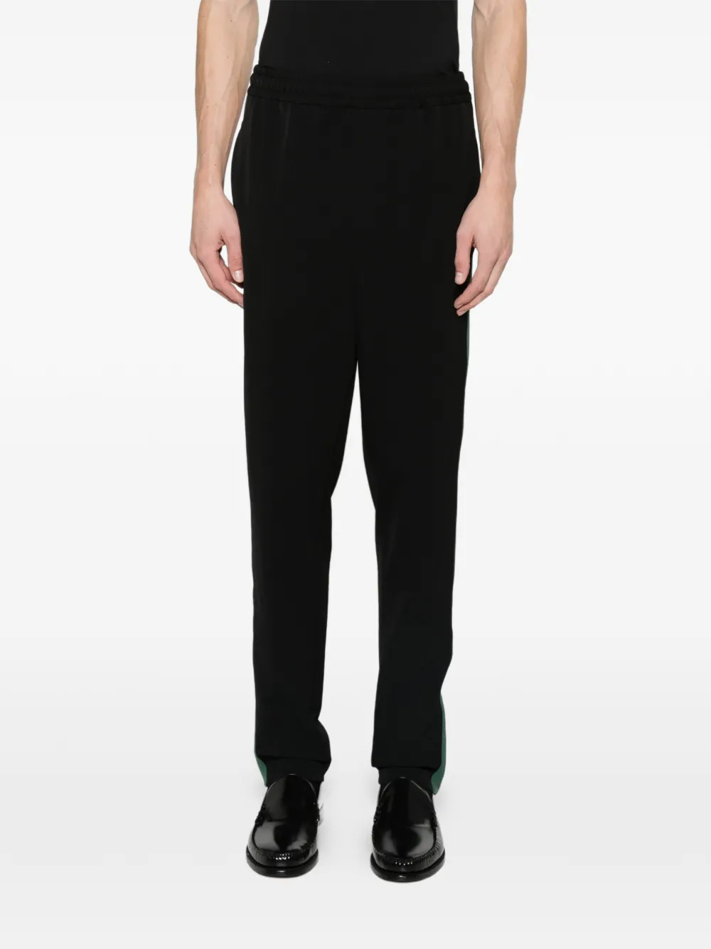 Gucci stretch nylon sportswear pants with Web Zwart