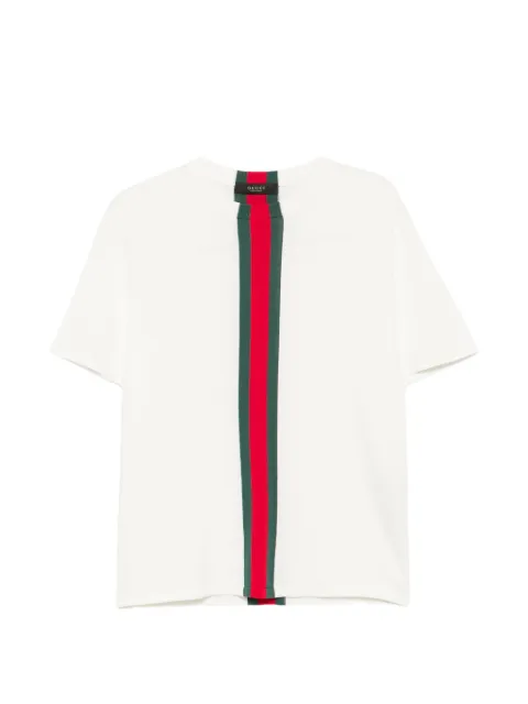 Gucci Web intarsia-knit T-shirt
