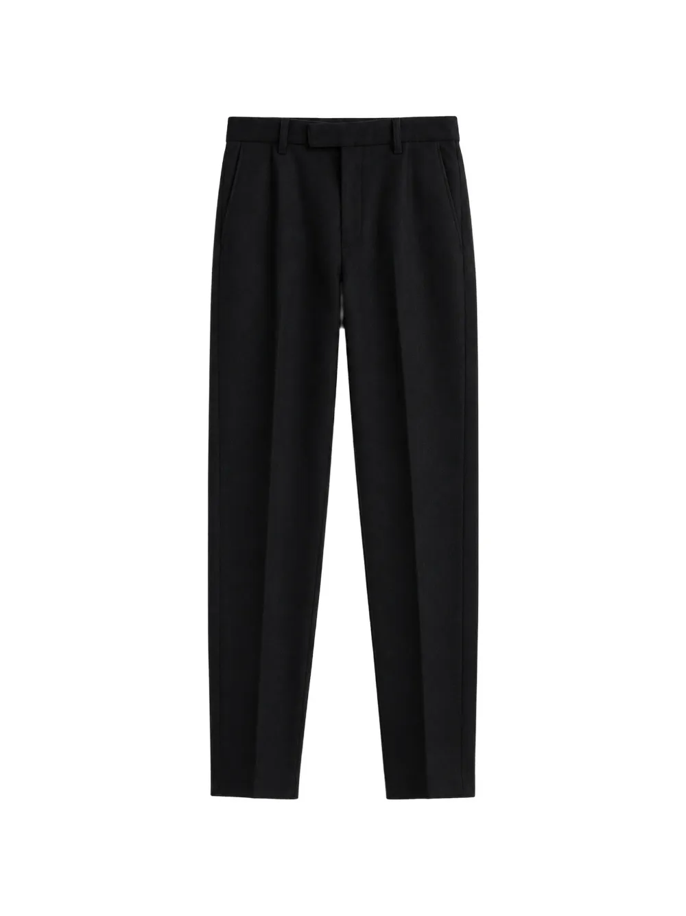 Soshiotsuki pressed-crease straight-leg trousers Zwart