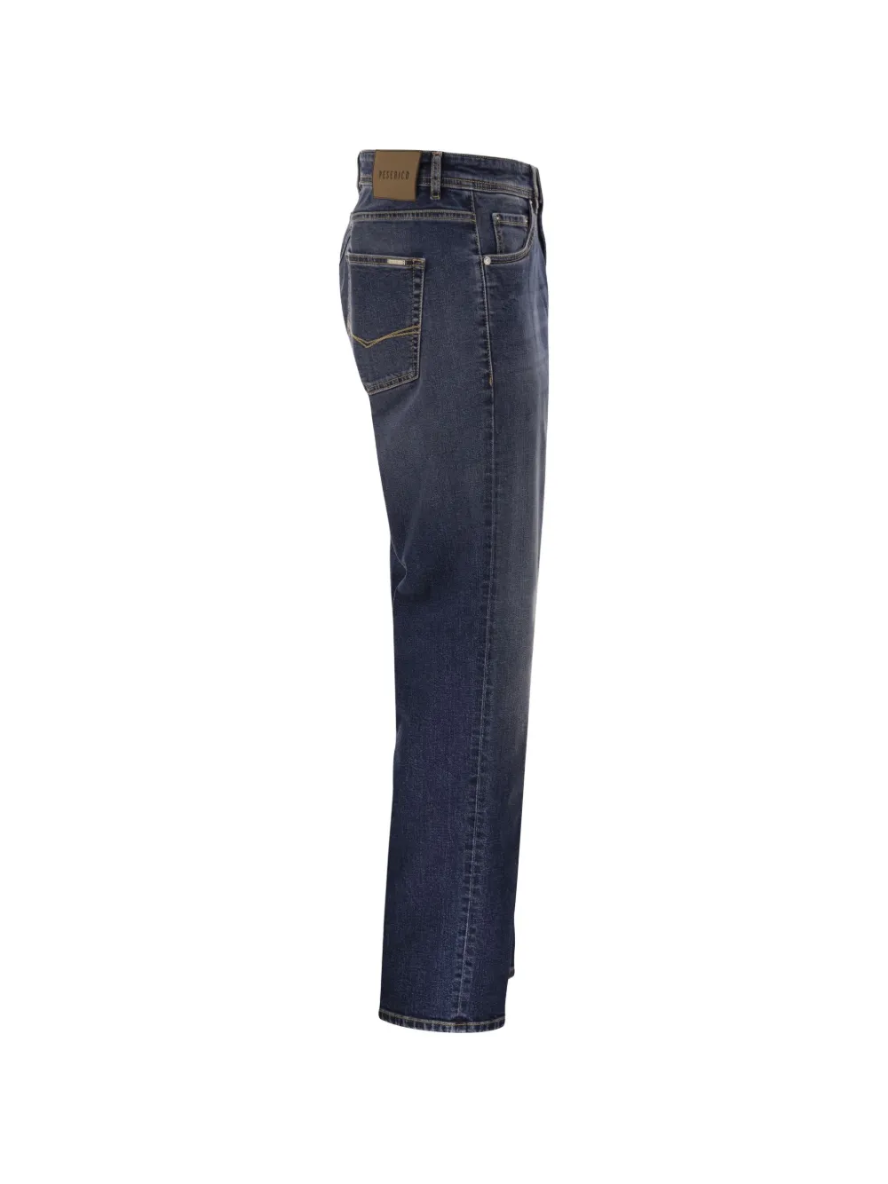 Peserico straight-leg faded-effect jeans Blauw