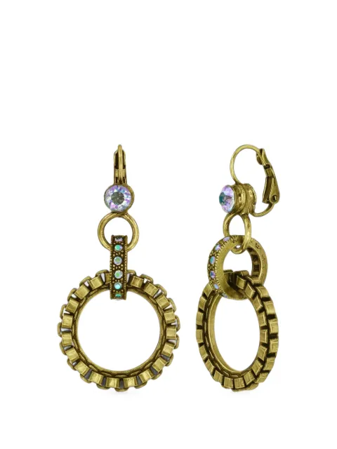 Konplott  Rings & Rhythm crystal-embellished drop earrings