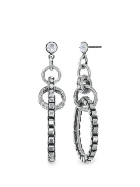 Konplott  Rings & Rhythm interlocking ring drop earrings