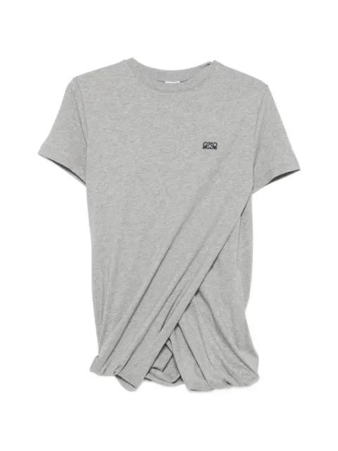 LOEWE draped Anagram-embroidered T-shirt