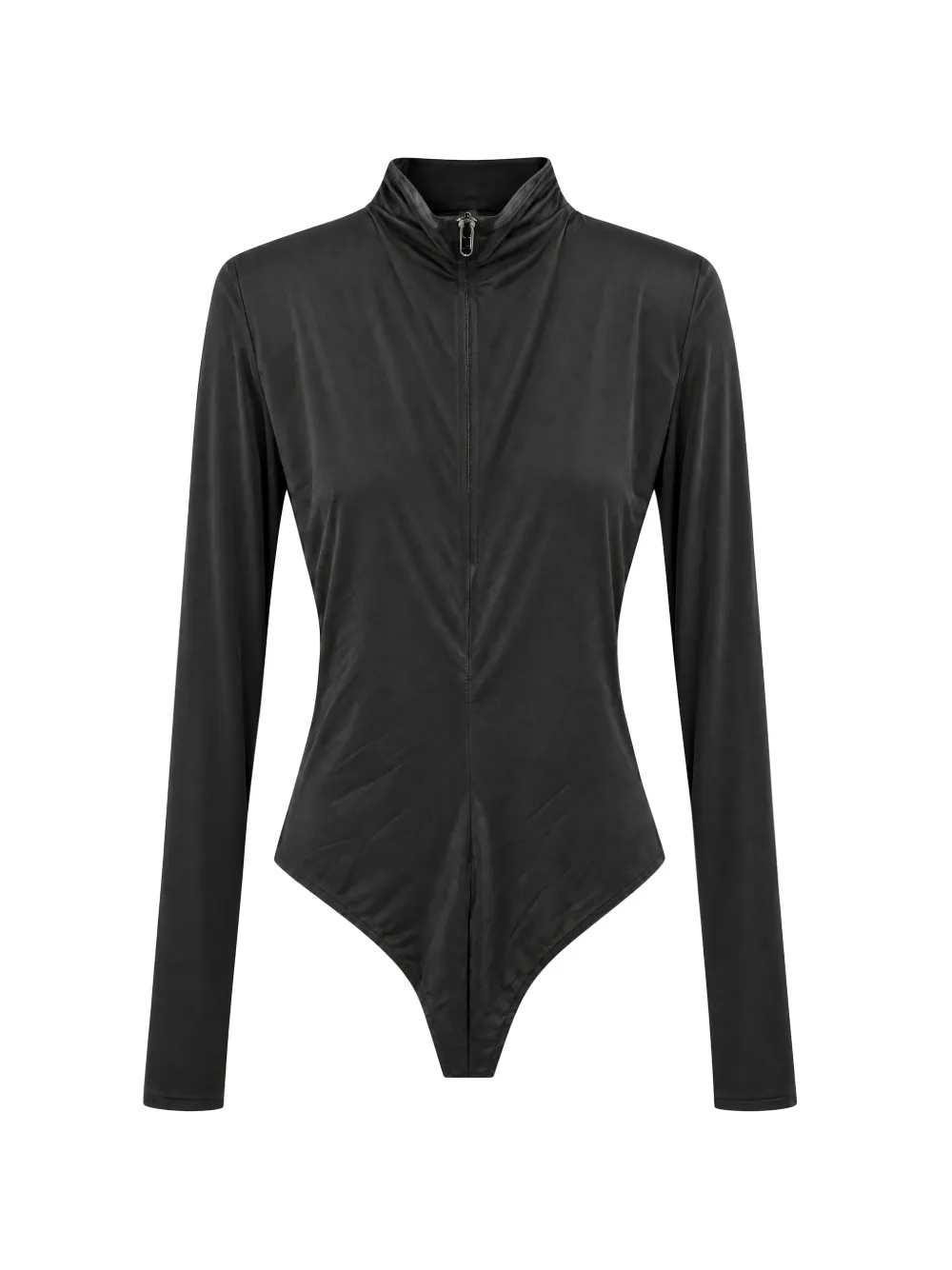 Bronx and Banco zip-up long-sleeve bodysuit - Nero