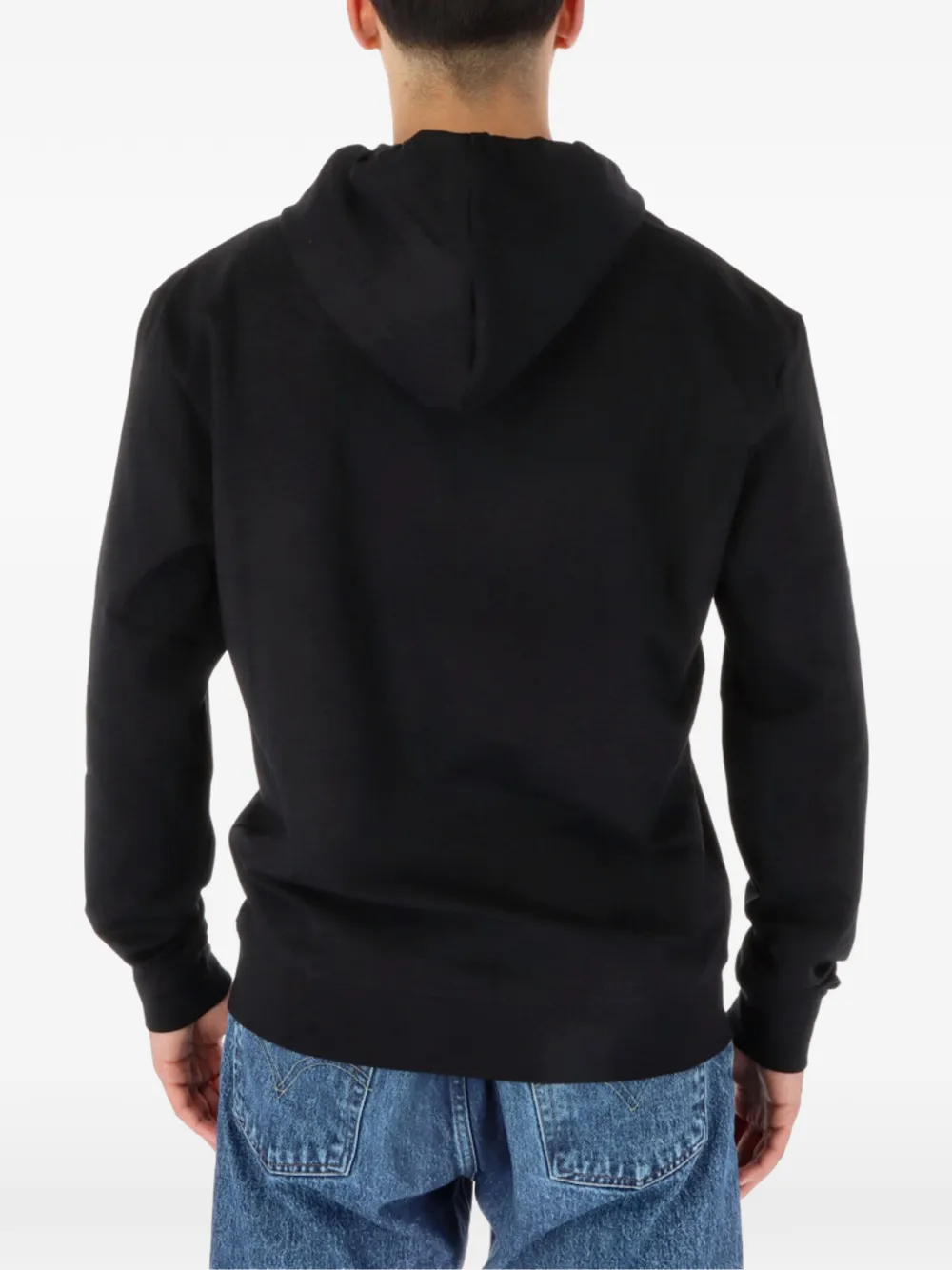 North Sails logo-print drawstring hoodie Zwart