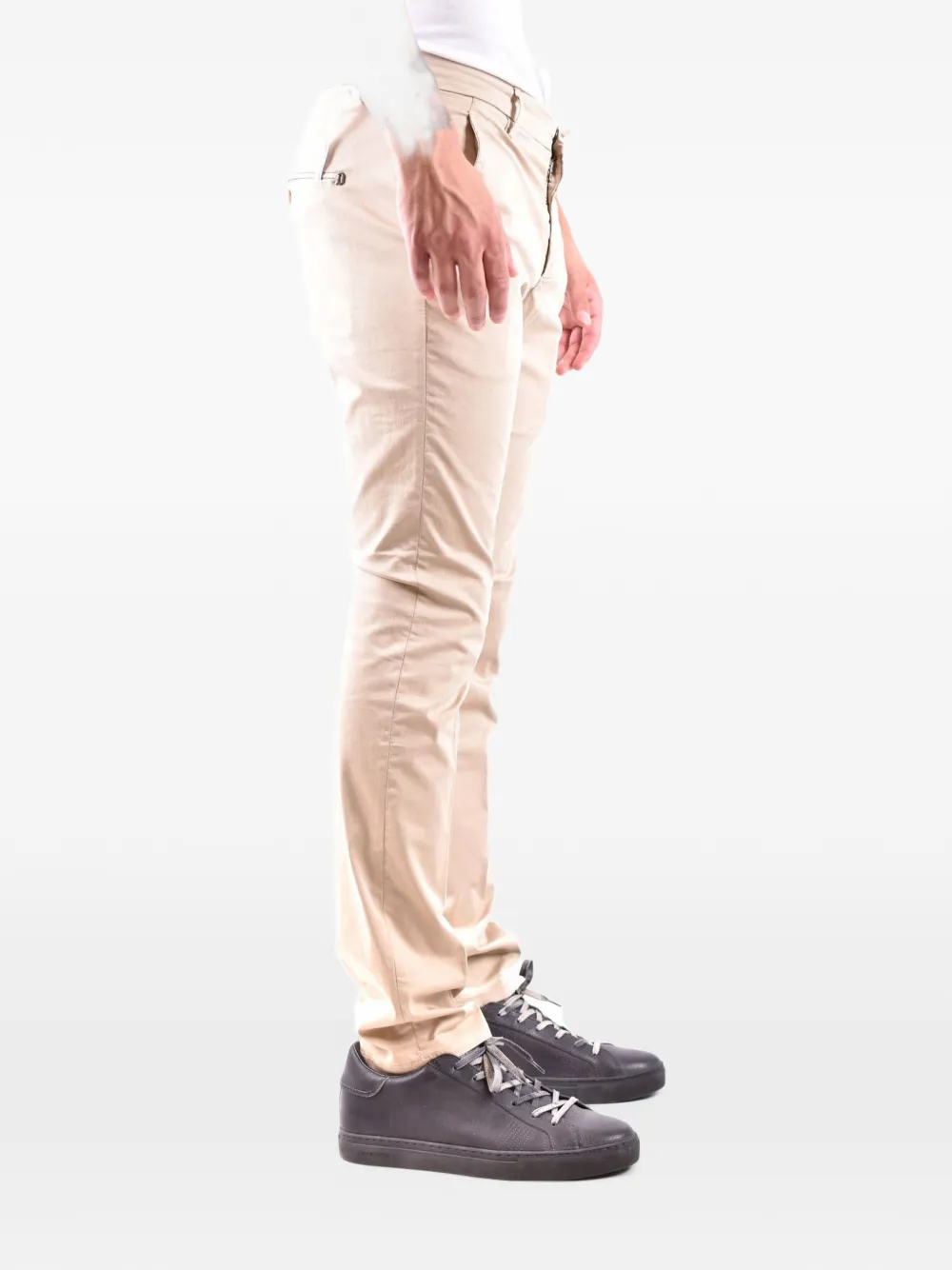 DONDUP slim-fit cotton trousers Beige