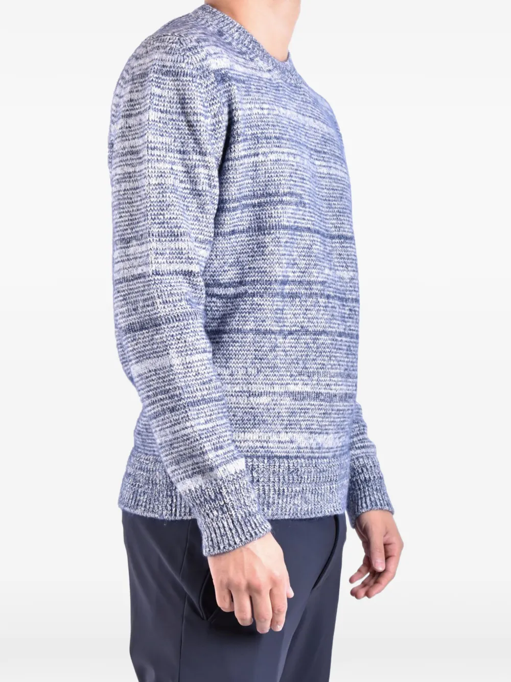 DONDUP marled crew-neck sweater Blauw