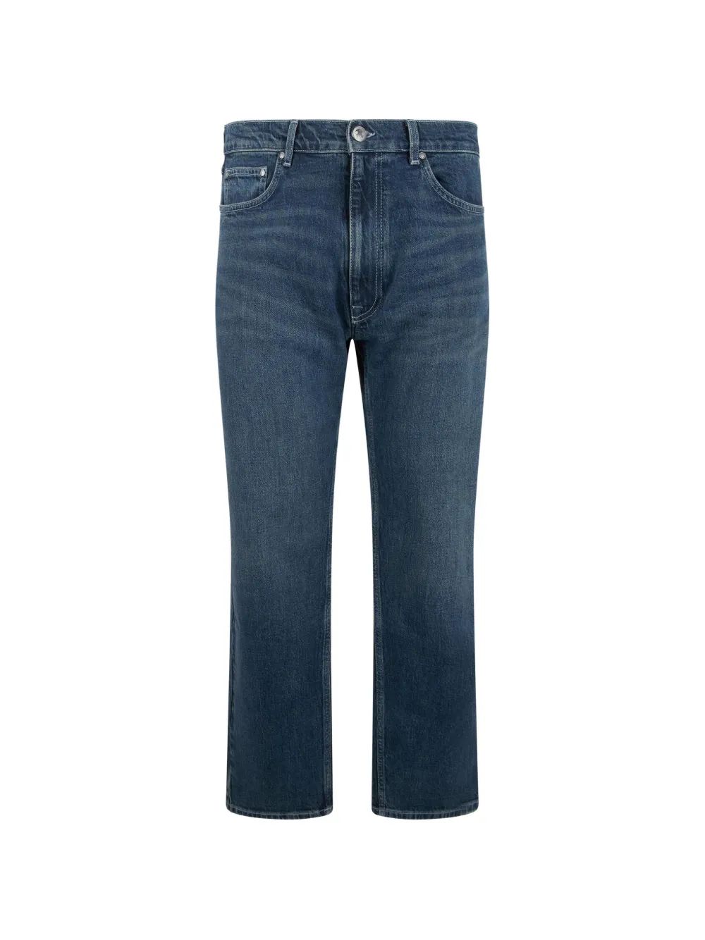 Roberto Cavalli monogram-embroidered jeans Blauw