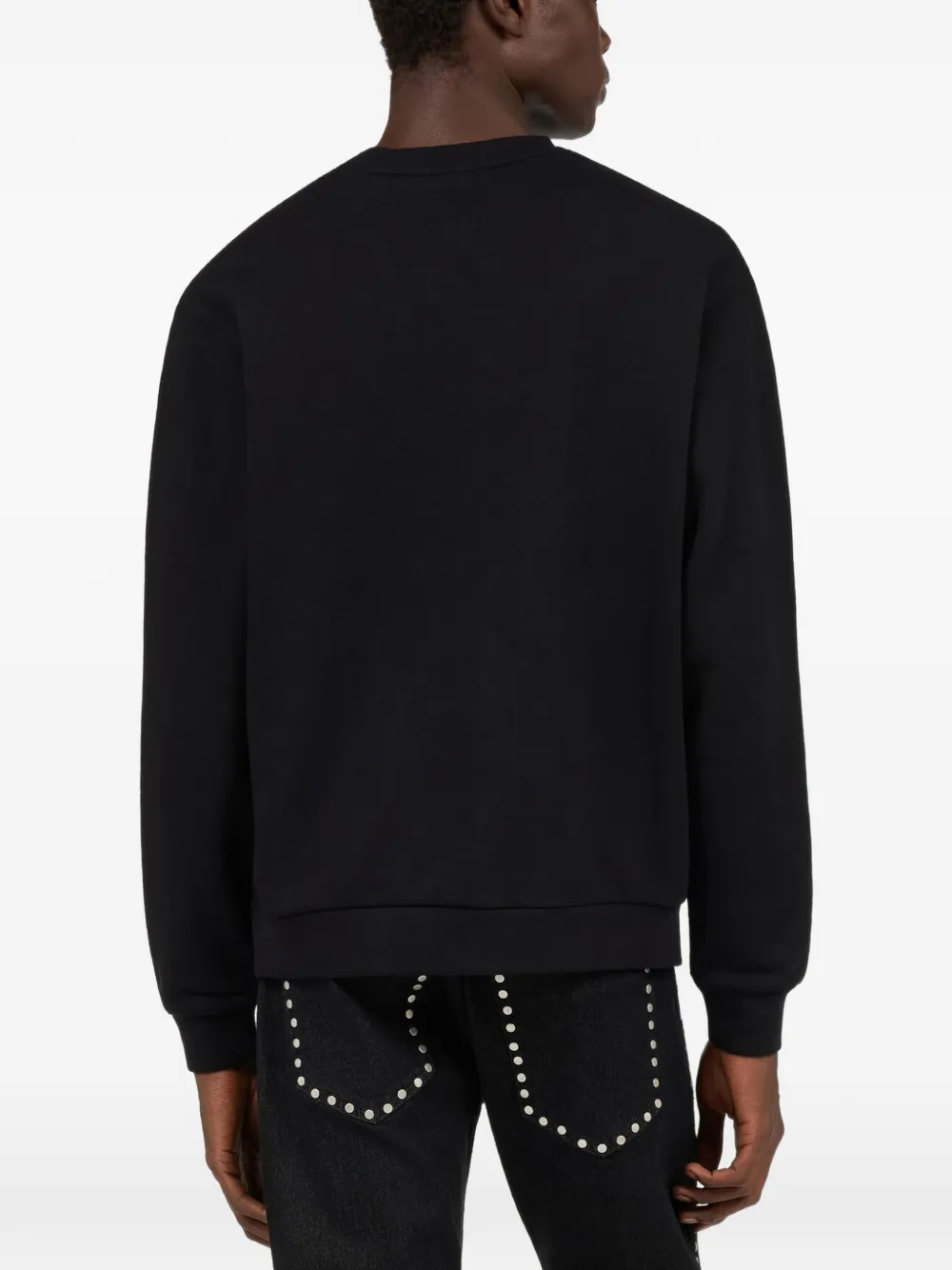 Roberto Cavalli monogram-embroidered sweatshirt Zwart