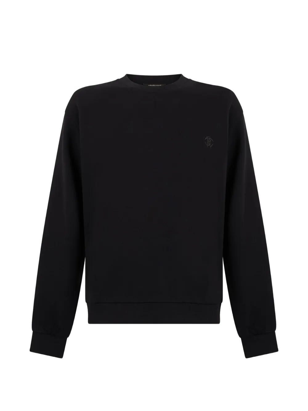 Roberto Cavalli monogram-embroidered sweatshirt Zwart