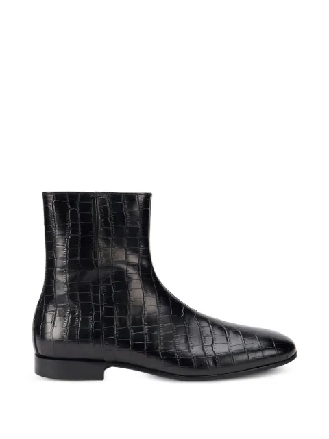 Roberto Cavalli 크로커다일 이펙트 레더 부츠