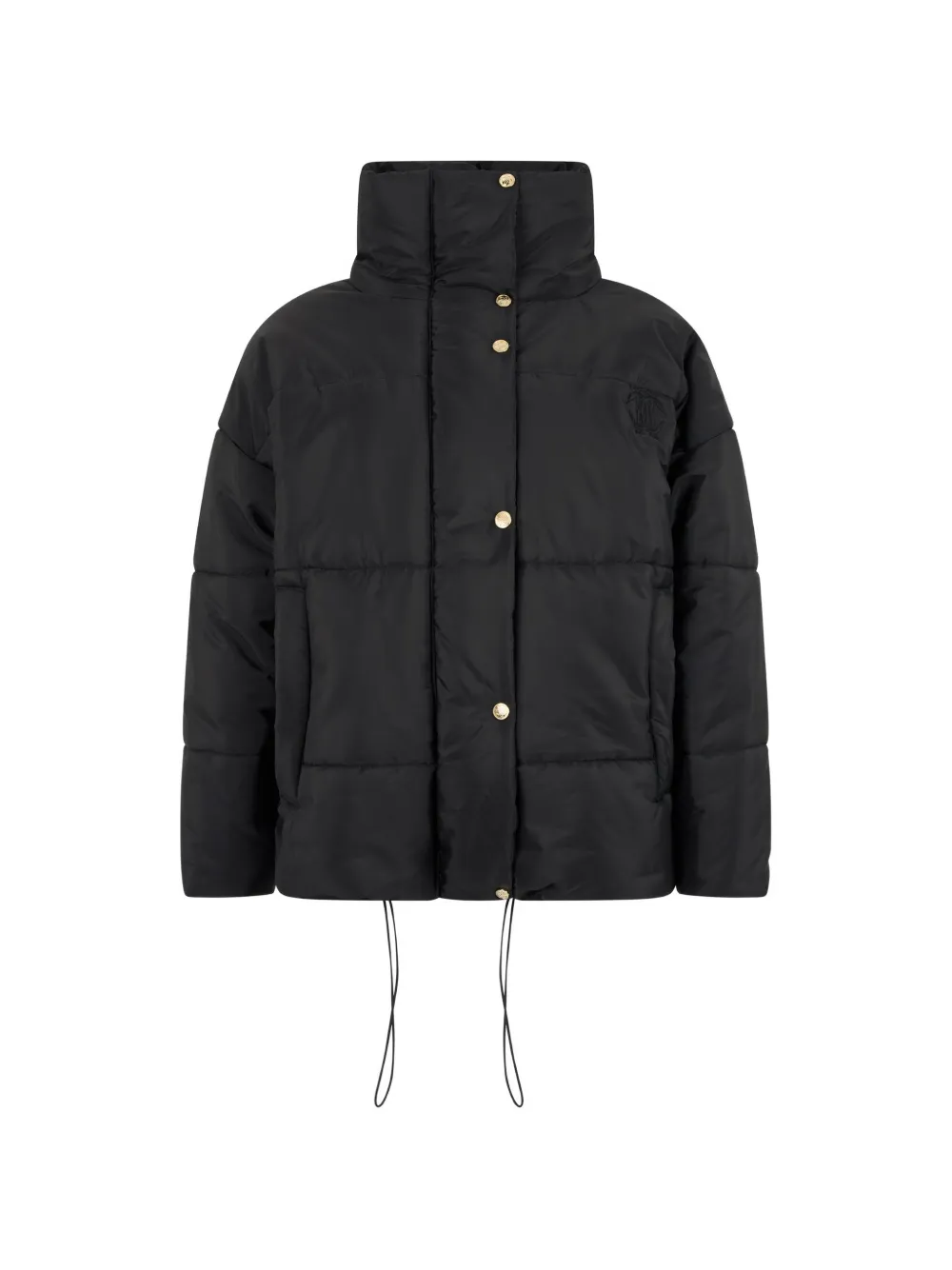 Roberto Cavalli quilted logo-embroidered jacket - Schwarz