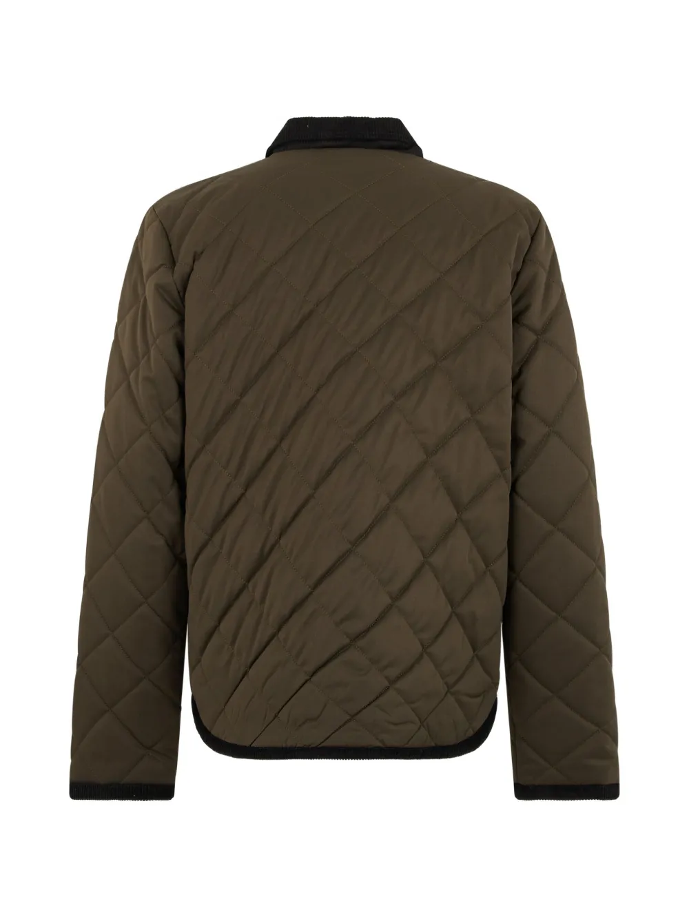 Roberto Cavalli quilted logo-embroidered jacket Groen