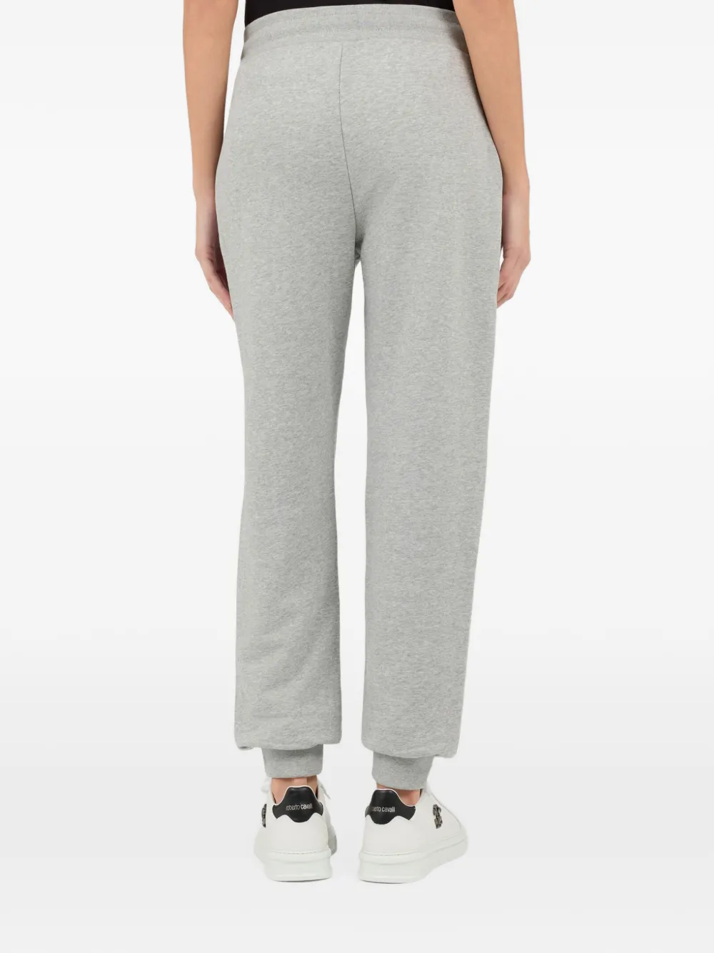 Roberto Cavalli logo-embroidered drawstring track pants Grijs