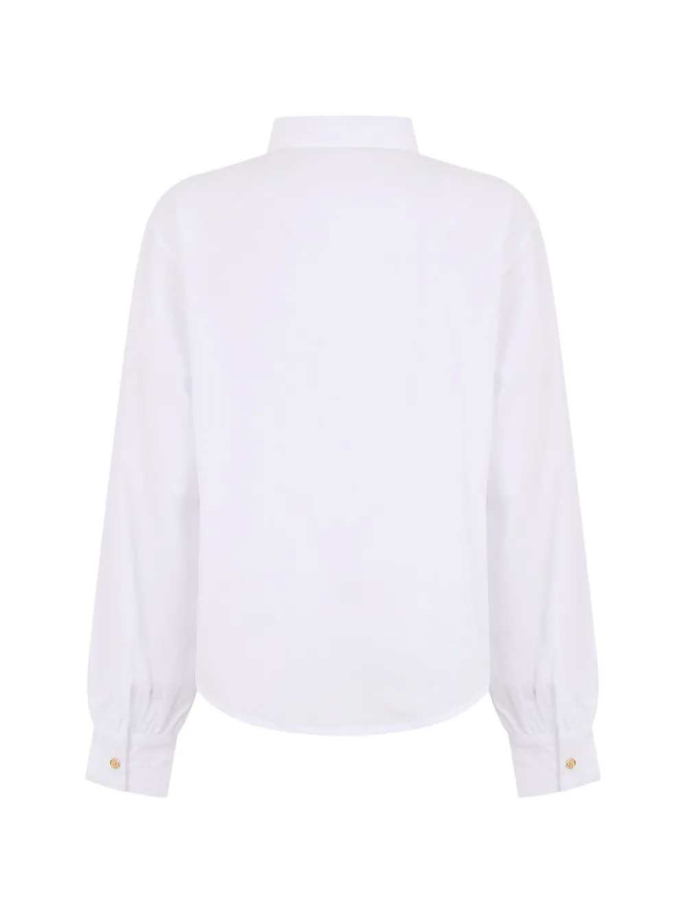 Roberto Cavalli logo-embroidered button-up shirt Wit