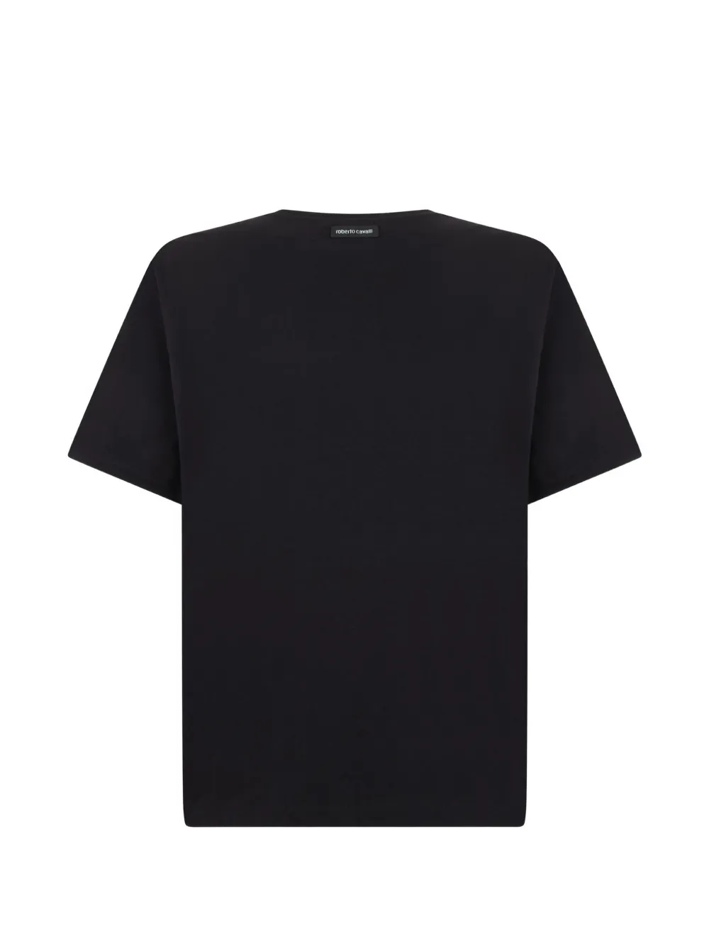 Roberto Cavalli logo-print cotton T-shirt Zwart