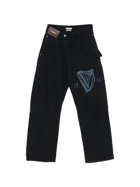 JW Anderson x Guinness twisted workwear trousers
