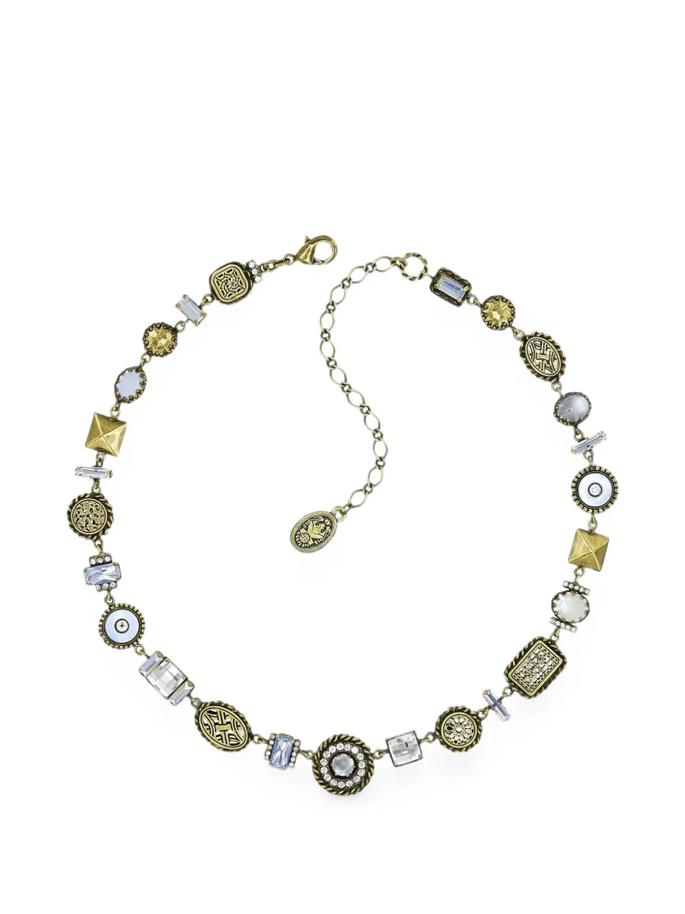 Konplott Lost and Found mixed-motif medallion necklace - Oro