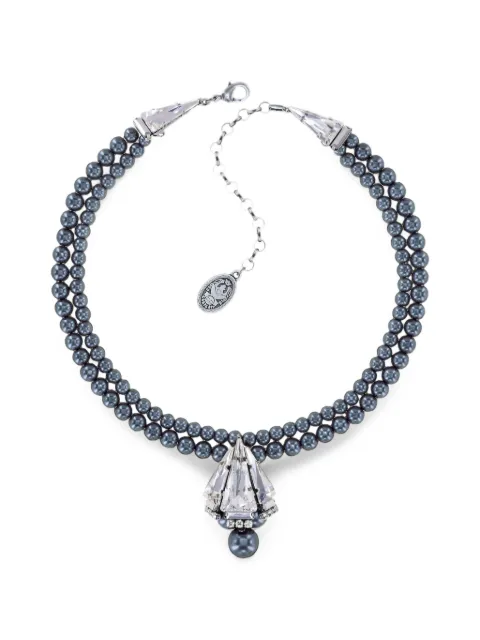 Konplott  Spikes and Pearls crystal-pendant necklace