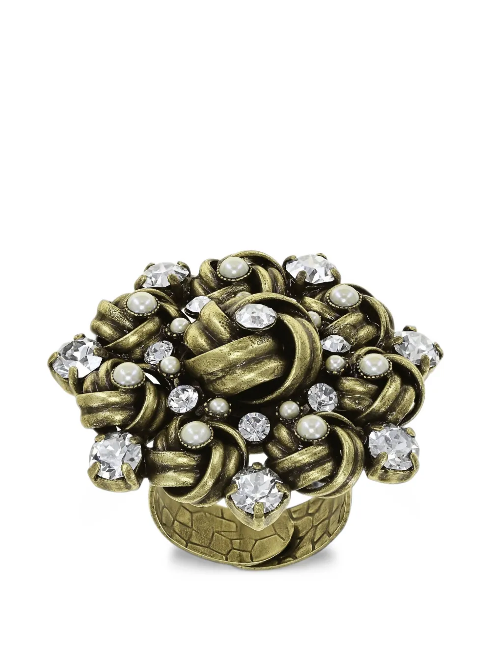 Konplott La Comtesse II crystal-knot ring - Oro