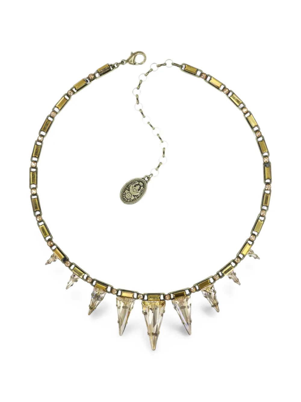 Konplott Spikes and Pearls crystal-embellished necklace - Oro