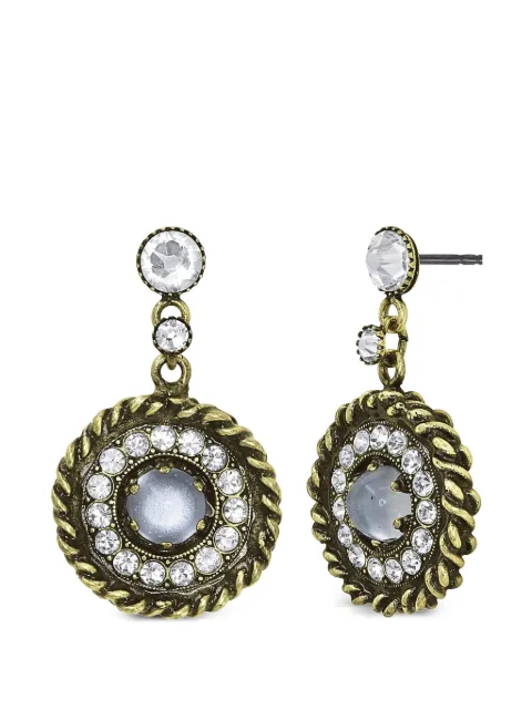 Konplott  Lost and Found crystal-embellished drop earrings