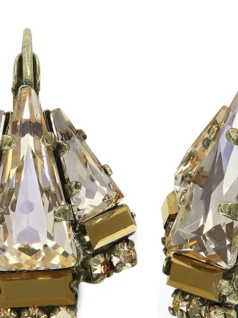Konplott  Spikes and Pearls crystal-drop earrings