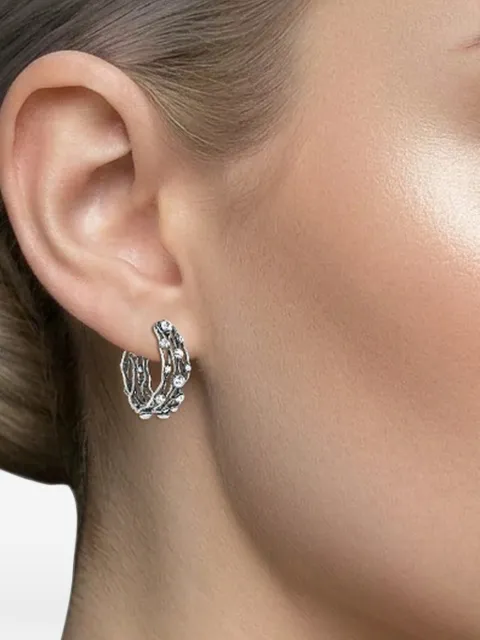 Konplott  Cages crystal hoop earrings