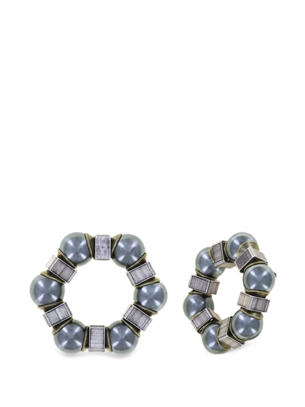 Konplott Free Spirit beaded earrings - Gris