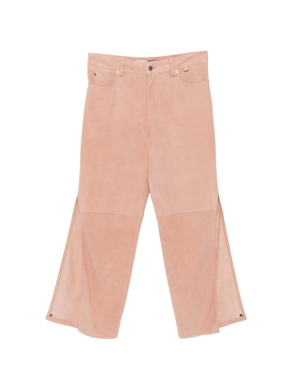 LOEWE suede goat-skin trousers Roze