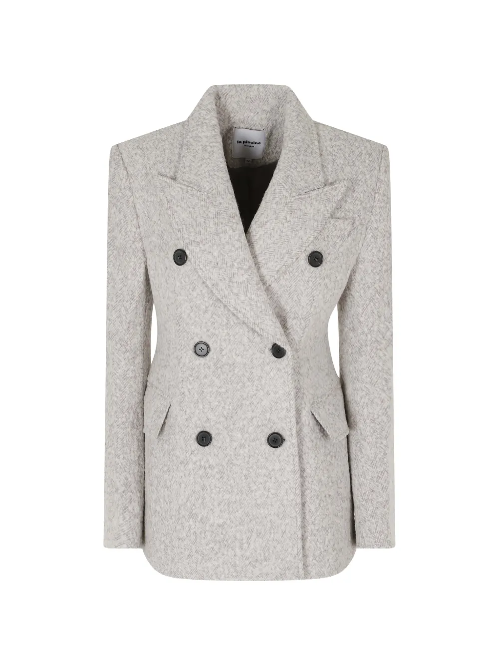 La Piscine double-breasted blazer - Nude