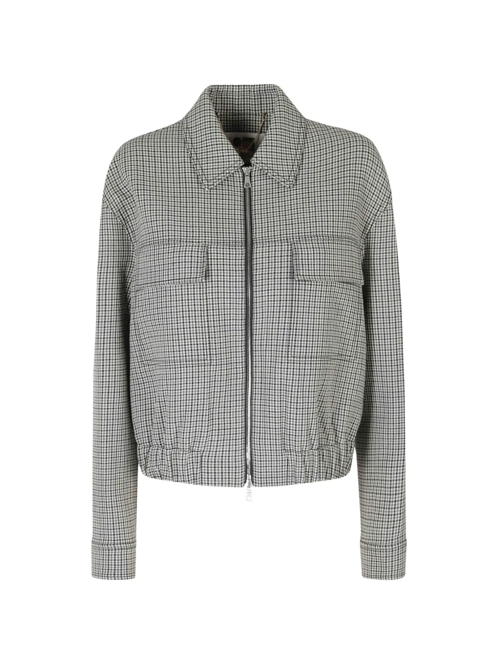 Ports 1961 houndstooth wool jacket - Grau