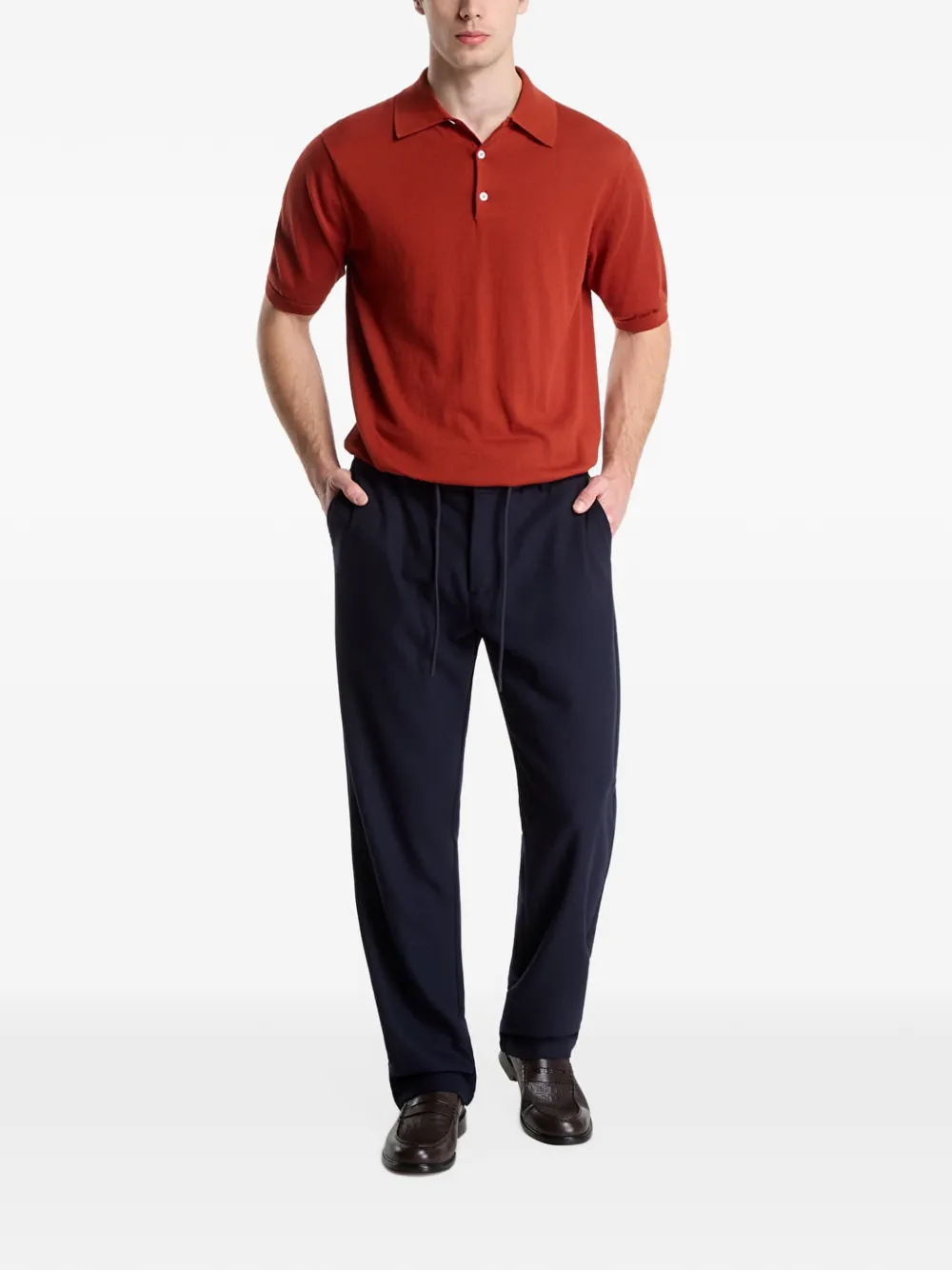 GUESS USA Norris drawstring trousers Blauw