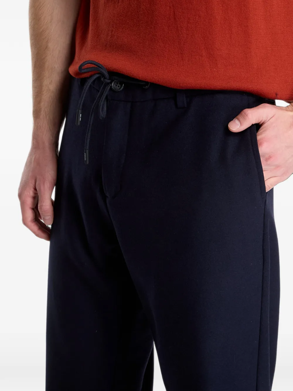 GUESS USA Norris drawstring trousers Blauw