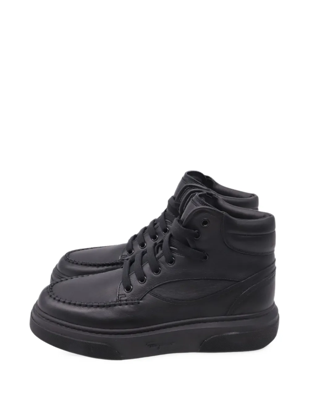 Ferragamo Pre-Owned Cassina high-top sneakers - Nero