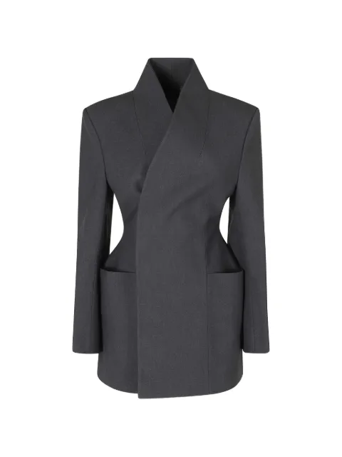 La Piscine sculpted single-breasted blazer