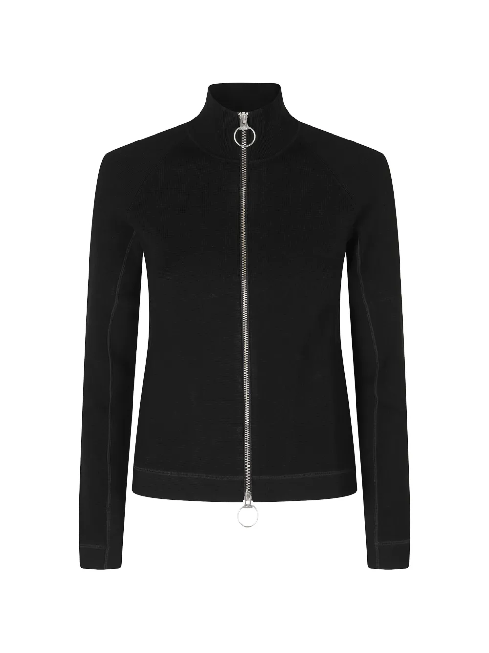 Ports 1961 zip-up ribbed-trim cardigan - Noir Ports 1961 zip-up ribbed-trim cardigan - Noir