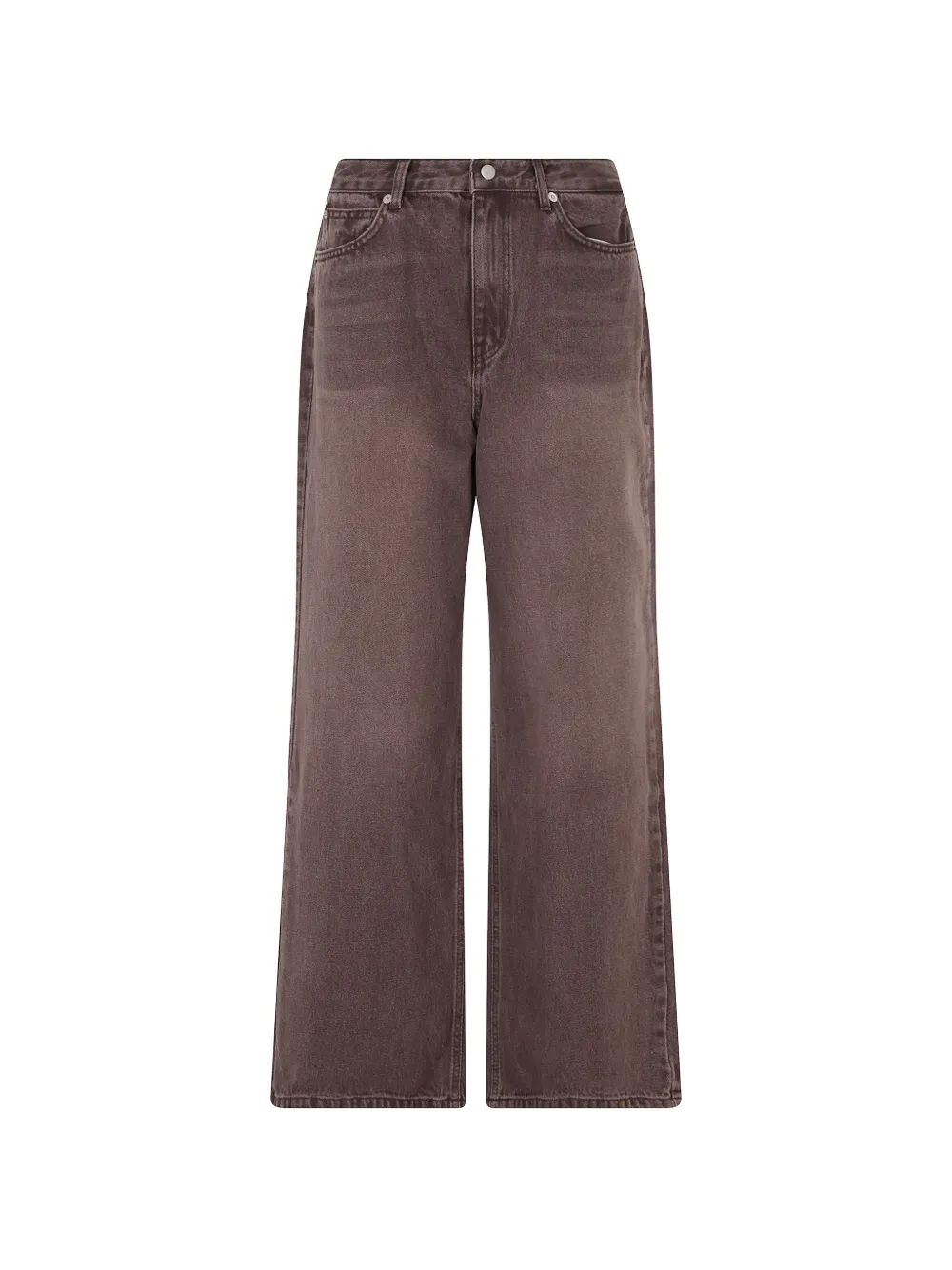 La Piscine high-waisted wide-leg jeans - Marrone