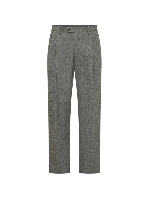 MARSEM pleated melange tailored trousers