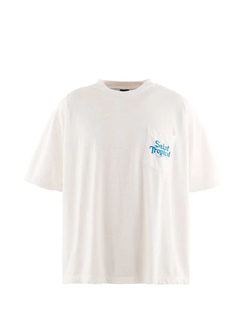 SAINT MXXXXXX x Cafe Tropical logo-print T-shirt Wit