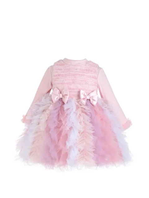 Mimi Tutu Emira bow-detail ruffled dress set (set of two)