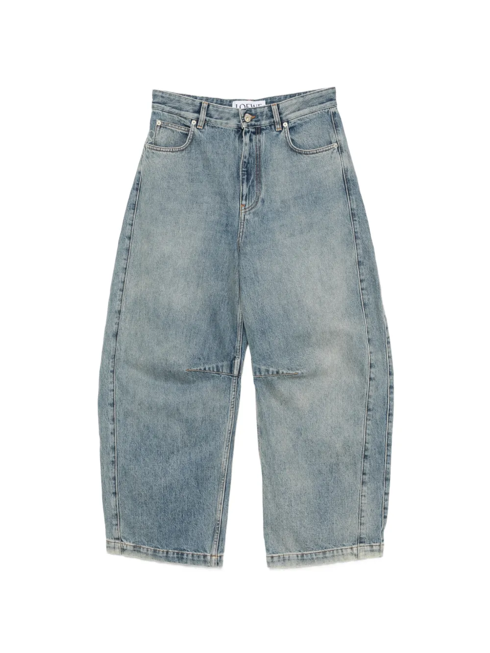 LOEWE Jeans Anagram a gamba barrel - Blu