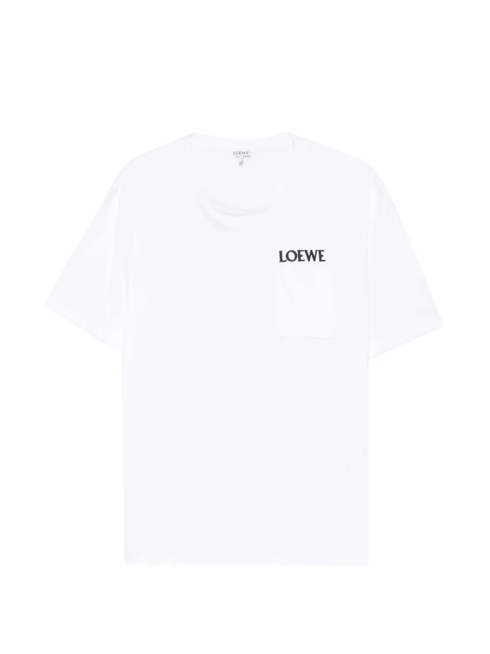 LOEWE logo-embroidered pocket T-shirt Wit