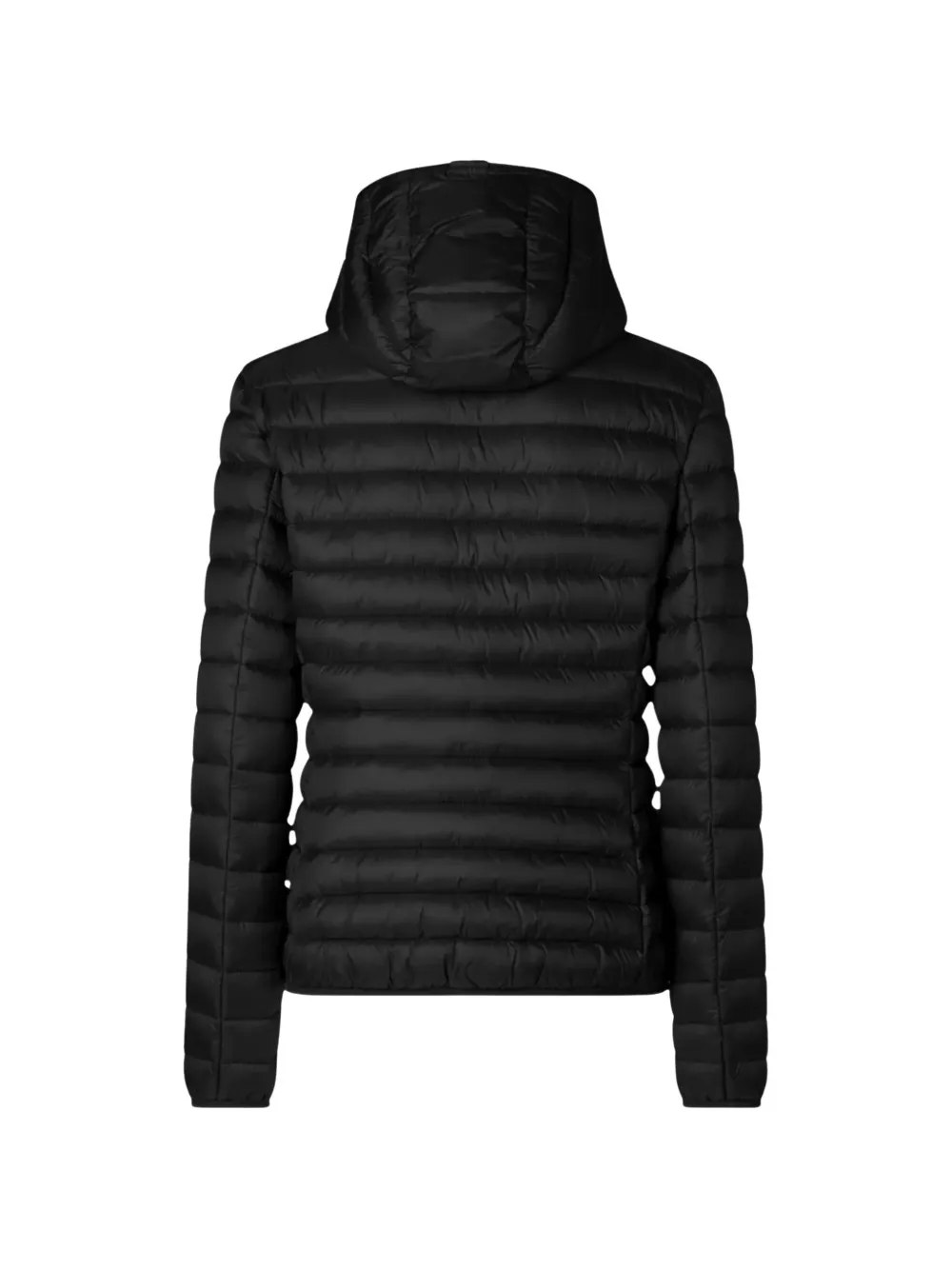 Save The Duck Daisy quilted hooded jacket Zwart