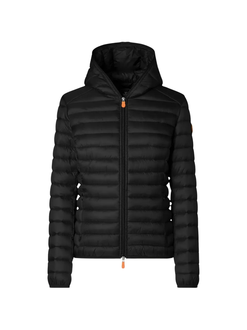 Save The Duck Daisy quilted hooded jacket Zwart