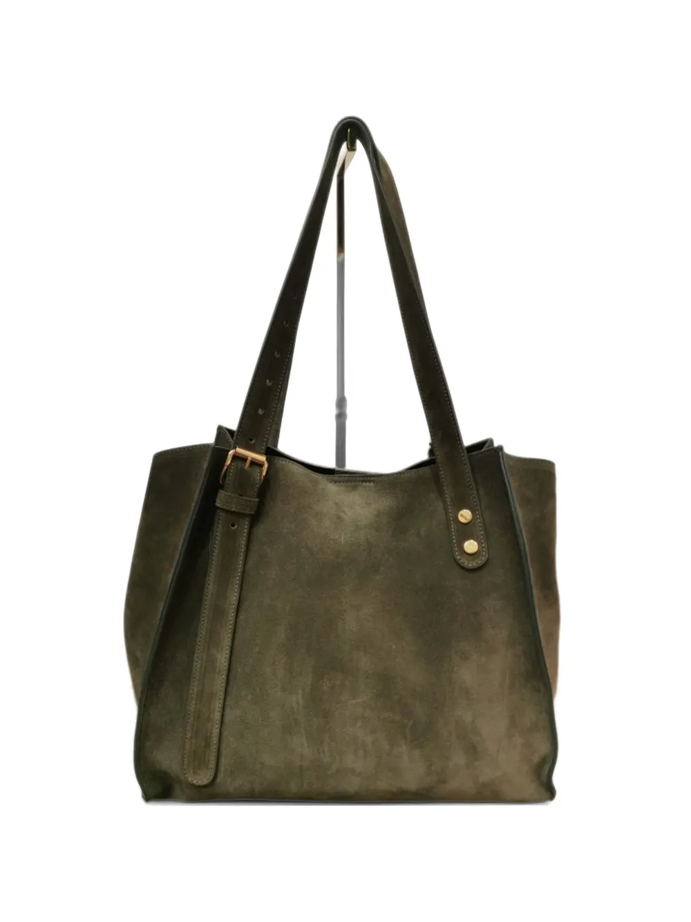 AGL Shopper suede shoulder bag - Verde