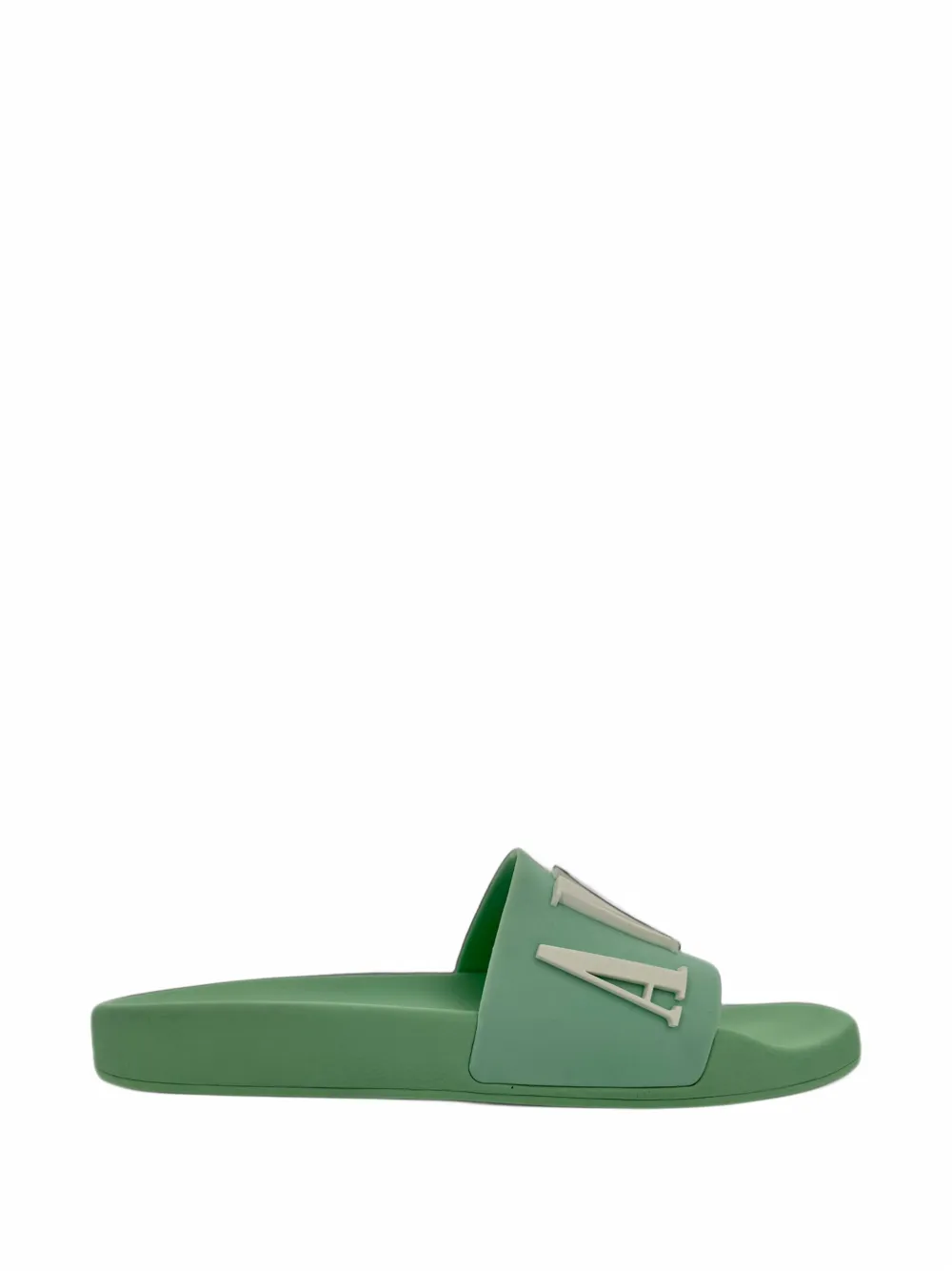 AMIRI contrasting-logo slides - Grün