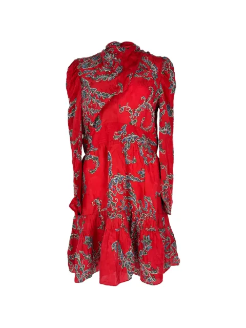 SANDRO 2020s Minikleid mit drapiertem Ausschnitt