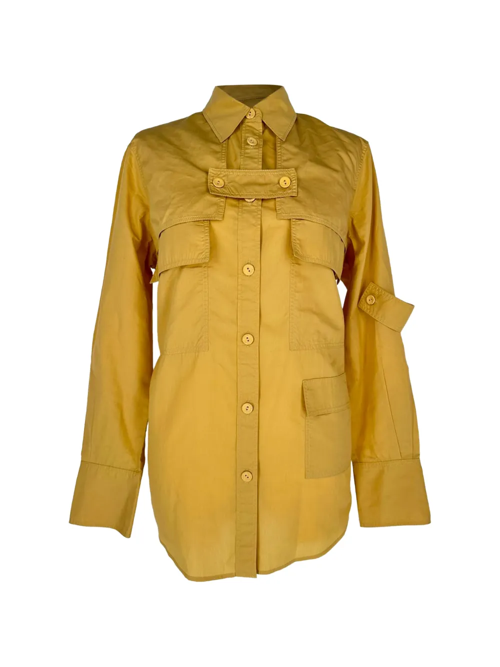 JOSEPH multi-pocket button-down shirt - Gelb