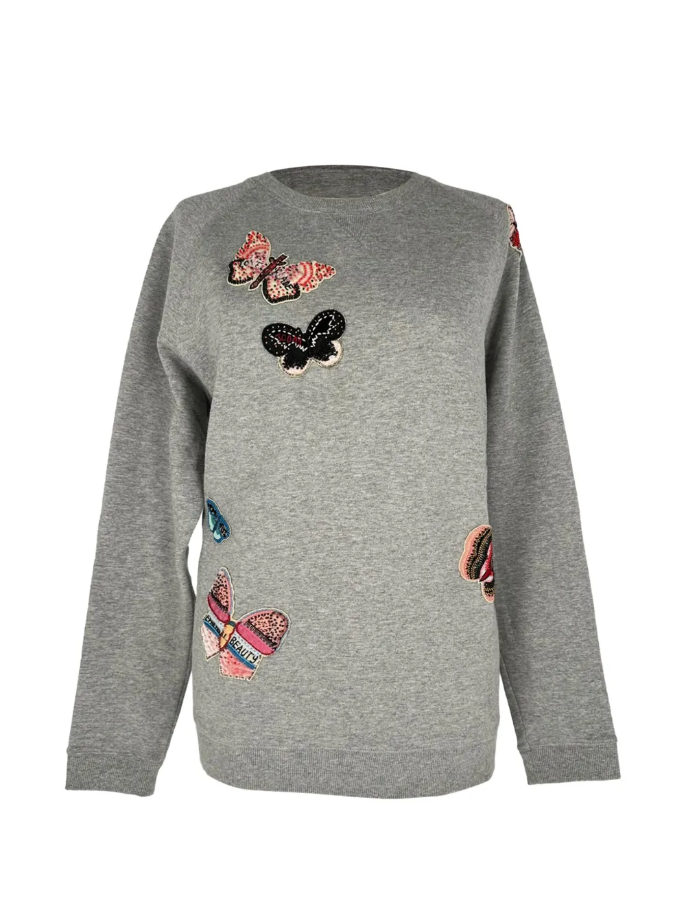 Valentino Garavani Pre-Owned butterfly-embroidered sweater - Grigio